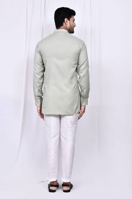 Arihant Rai Sinha Solid Short Kurta With Pant 
