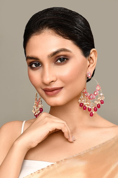 Samyukta Singhania Kundan Embellished Earrings 