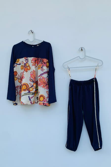 ORCR Flower Print Tunic & Pant Set 