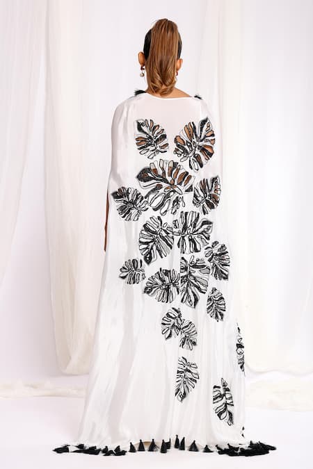 Ellemora Fashions Leaf Hand Embroidered Shrug & Pant Set 