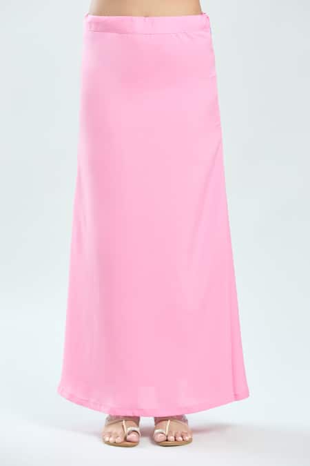 Buy Priti Sahni Pink Georgette Sequins V-neck Embroidered Pre-draped Saree With Blouse Buy_Priti Sahni_Pink Georgette Sequins V-neck Embroidered Pre-draped Saree With Blouse