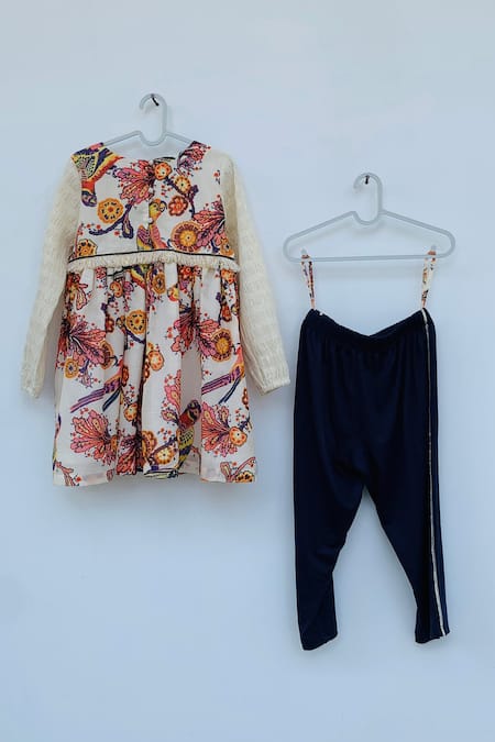 Orcr Floral Print Tunic & Pant Set 