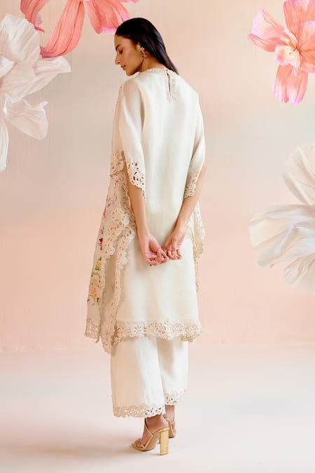 Chandrima Chanderi Cutwork Tulip Pant 