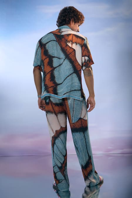 Nikita Mhaisalkar X AZA Butterfly Wing Print Shirt With Pant 