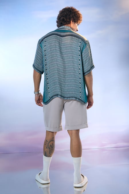 Nikita Mhaisalkar X AZA Diamond Dream Print Shirt With Shorts 
