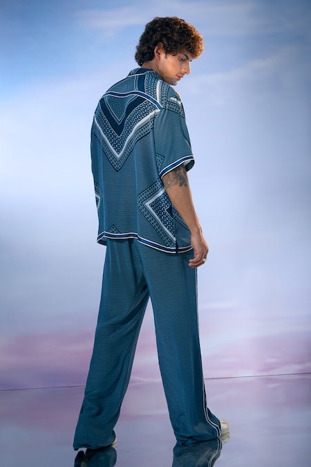 Nikita Mhaisalkar X AZA Geometric Fleur Print Shirt With Pant 
