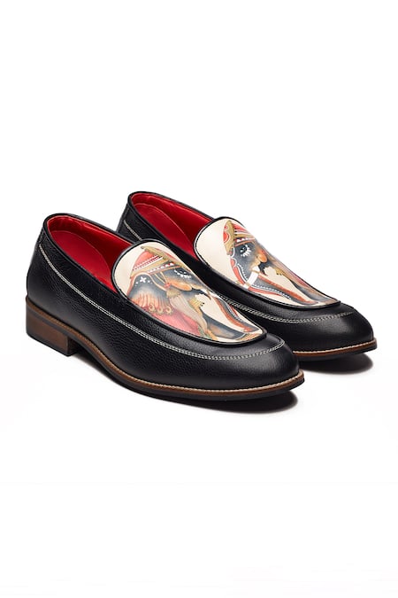 Banjaaran Studio Gaja Guardian Titan Print Loafers 