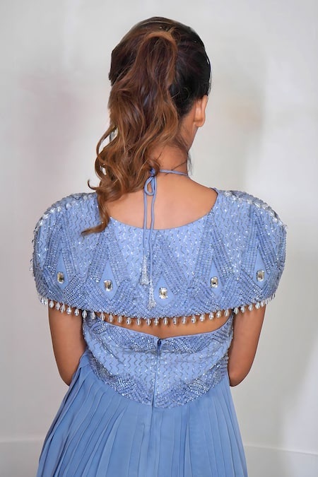 Vedika Soni Hand Embroidered Peplum Kurta Sharara Set 