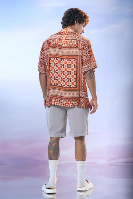 Nikita Mhaisalkar X AZA Mosaic Boho Bloom Print Shirt 