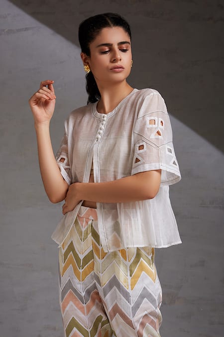 SHIKHA MALIK Cutwork Detailed Top 