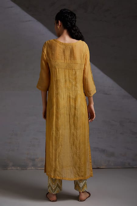 Shikha Malik Udaya Zari Detailed Kurta Pant Set 