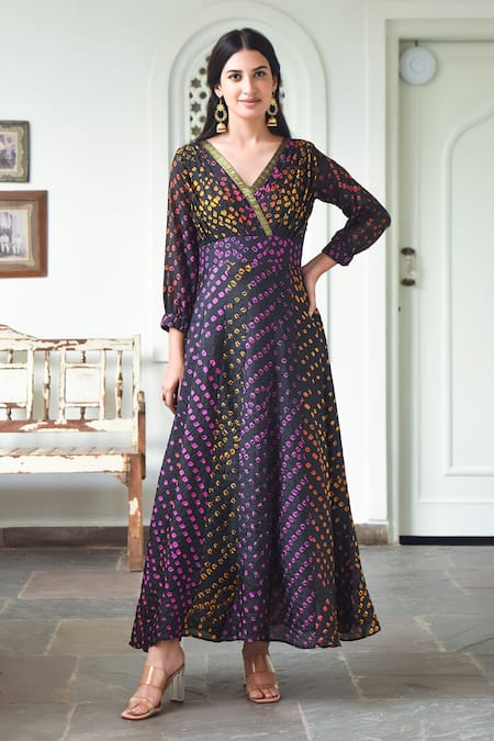 SUTI KAPDA Bandhani Pattern Dress 