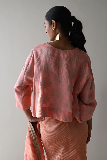 Shorshe Clothing Notch Round Neck Saree Blouse 