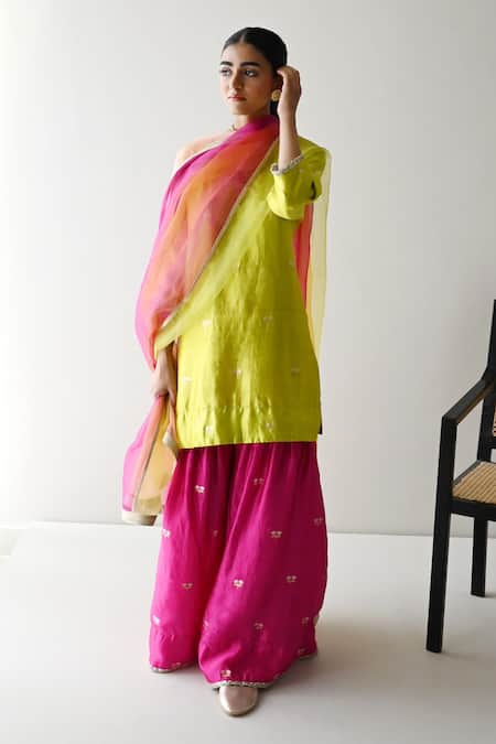 Shorshe Clothing Lace Border Embellished Dupatta