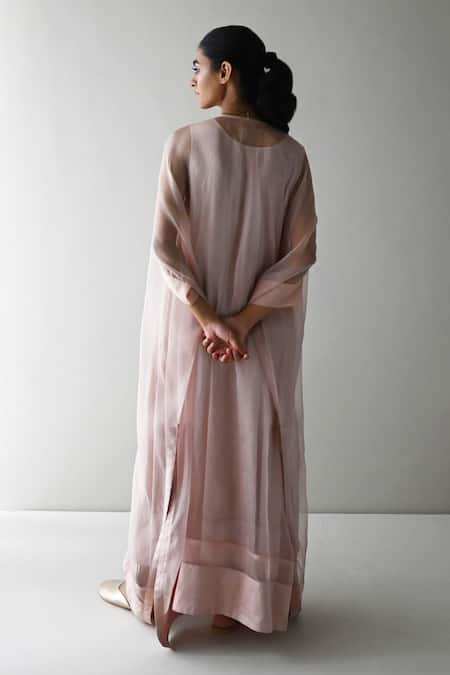 Shorshe Clothing Wahida Embroidered Yoke Kaftan 
