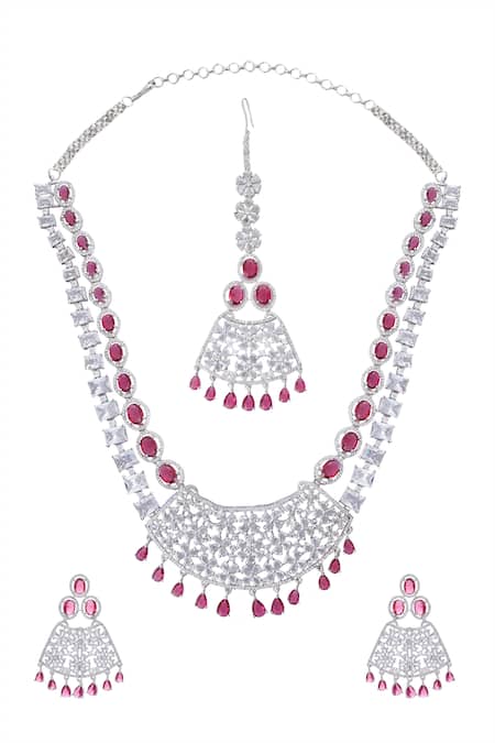 Moh-Maya By Disha Khatri Flower Jaal Carved Jewellery Set 