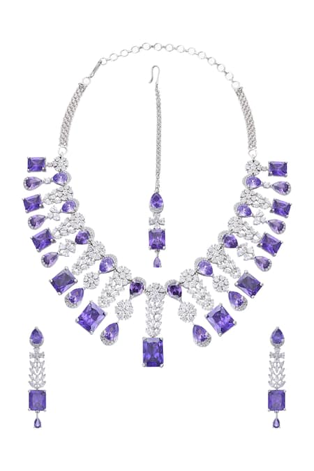 Moh-Maya By Disha Khatri Floret Dangler Embellished Jewellery Set 