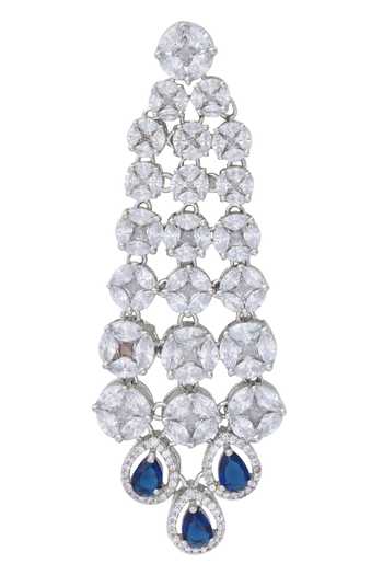 Buy Moh-Maya By Disha Khatri Silver Plated Zari Zirconia Embellished Necklace Set Online at Aza Fashions Buy_Moh-Maya By Disha Khatri_Silver Plated Zari Zirconia Embellished Necklace Set _Online_at_Aza_Fashions