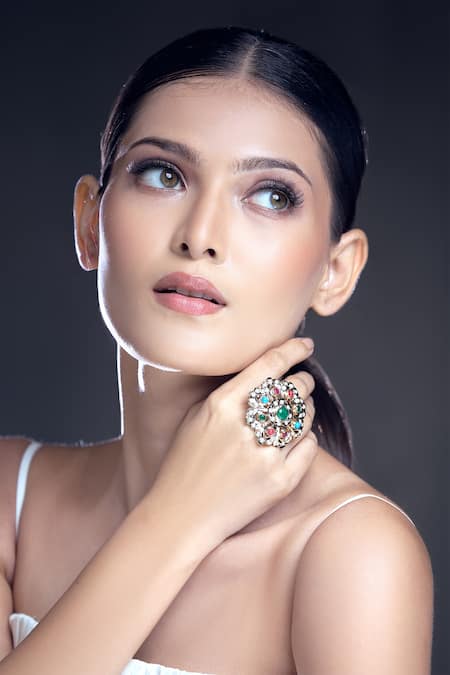 Moh-Maya by Disha Khatri Stone Studded Ring 