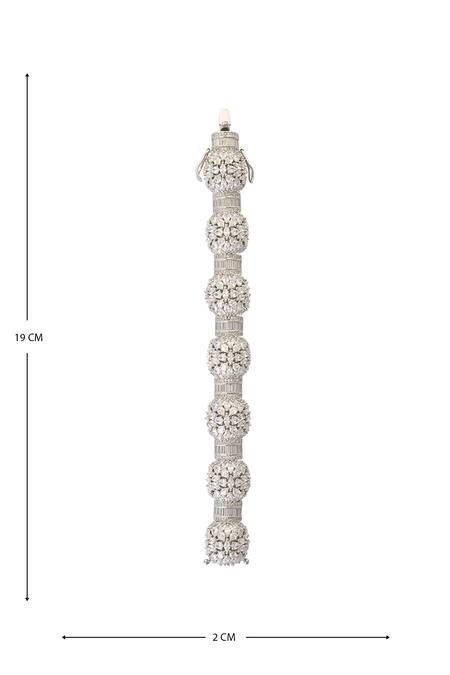 Buy Nazaakat By Samara Singh Silver Plated Imitation Diamonds Lab Embellished Bracelet Online at Aza Fashions Buy_Nazaakat By Samara Singh_Silver Plated Imitation Diamonds Lab Embellished Bracelet _Online_at_Aza_Fashions