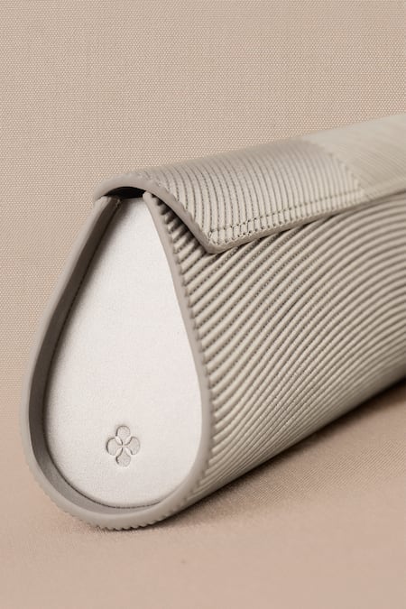 Shop_Ampm_Silver Textured Reba Metallic Clutch _Online_at_Aza_Fashions
