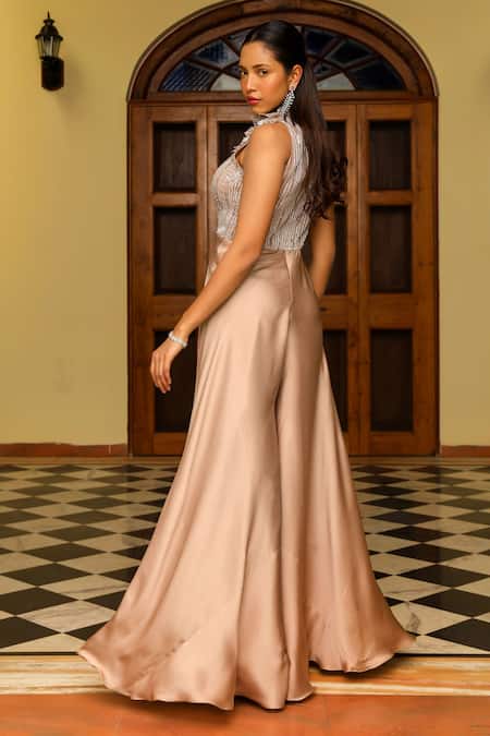 Ajiesh Oberoi Ritaa 3D Floral Applique Work Jumpsuit 