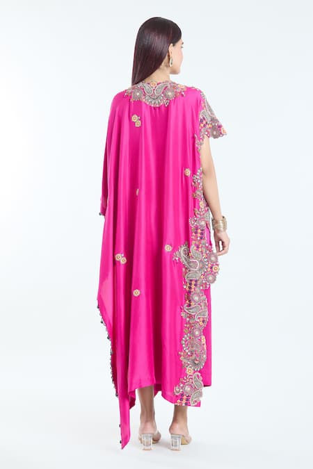 Anamika Khanna Embroidered Kaftan & Draped Skirt Set 