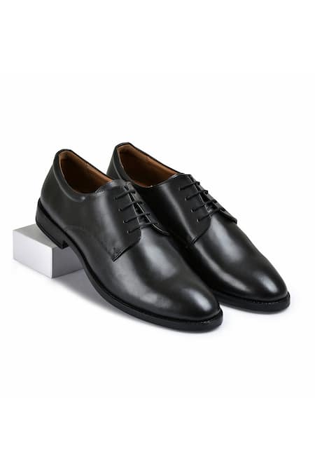 Wednesday Lifestyle Derby Wide Genuine Leather Lace Up Shoes 