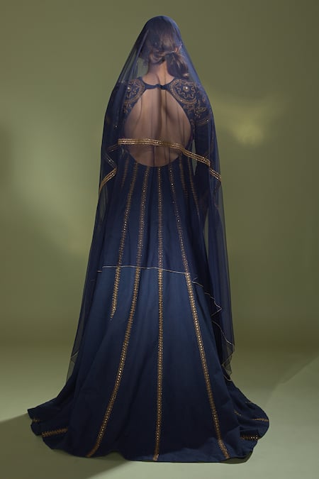 Aurul Embellished Yoke Anarkali With Dupatta 