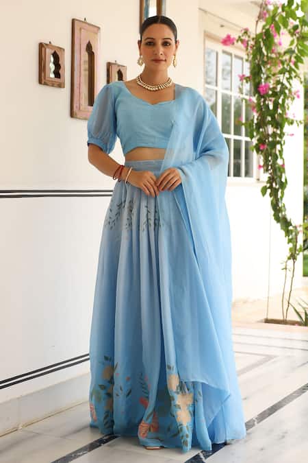 Pheeta Megh Floral Print Lehenga Set 