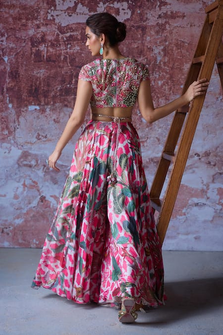 Mahima Mahajan Askshi Floral Print Palazzo Set 