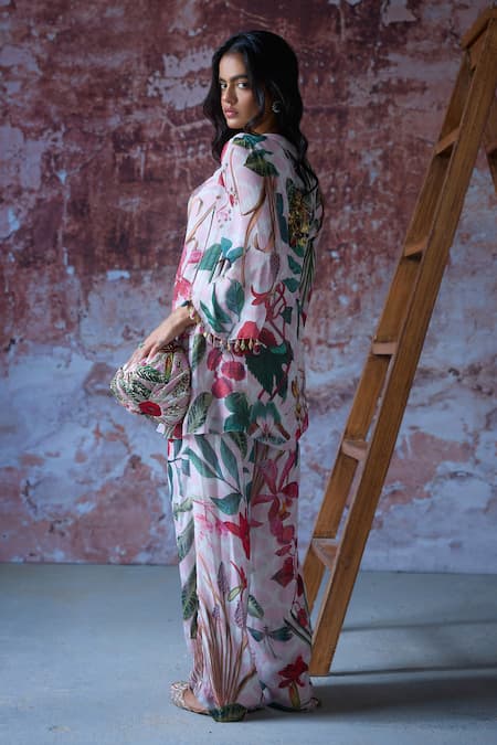 Mahima Mahajan Saya Tropical Print Kurta With Pant 