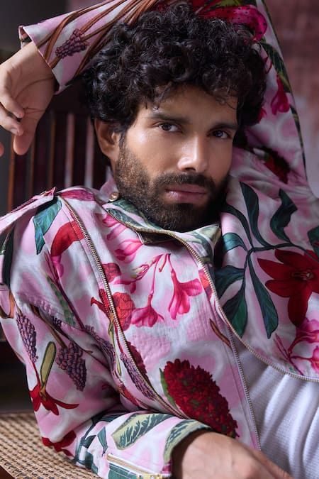 Mahima Mahajan Jaikar Blossom Print Bomber Jacket 