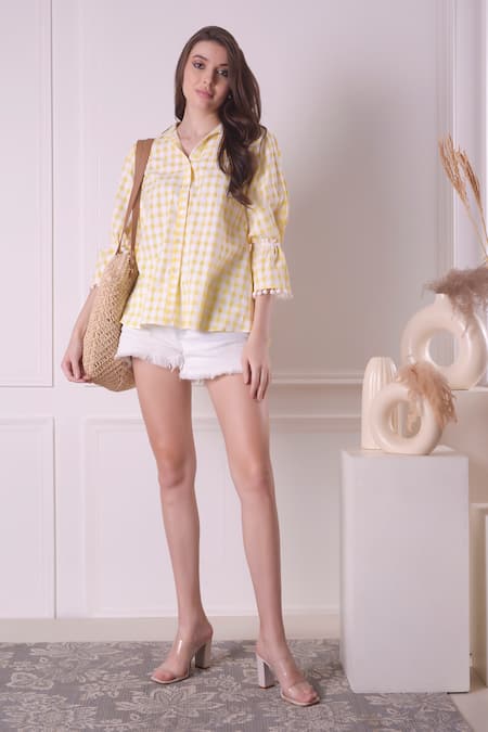 Surabhi Arya Chequered Print Shirt 