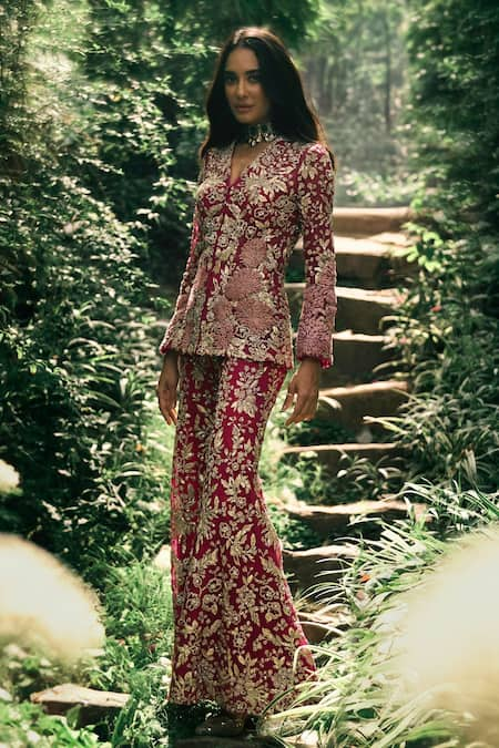 Bhumika Sharma Lisa Embroidered Jacket With Pant 