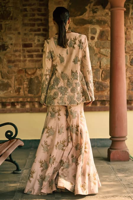 Bhumika Sharma Sylvia Flower Print Jacket With Pant 