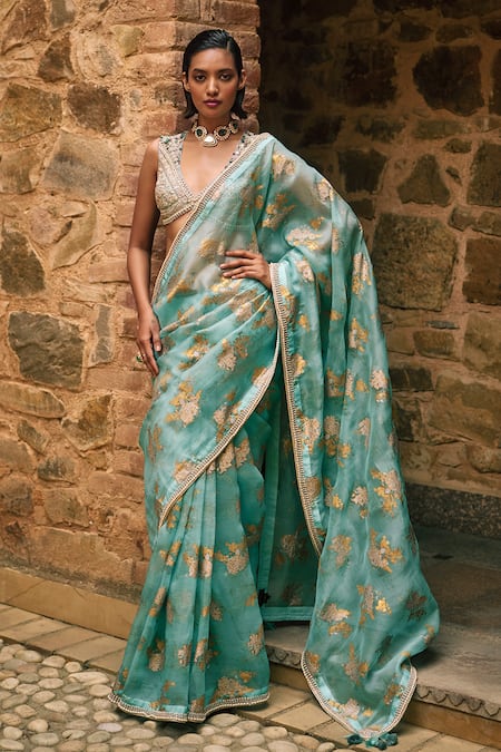 Bhumika Sharma Sylvia Flower Print Saree Set 