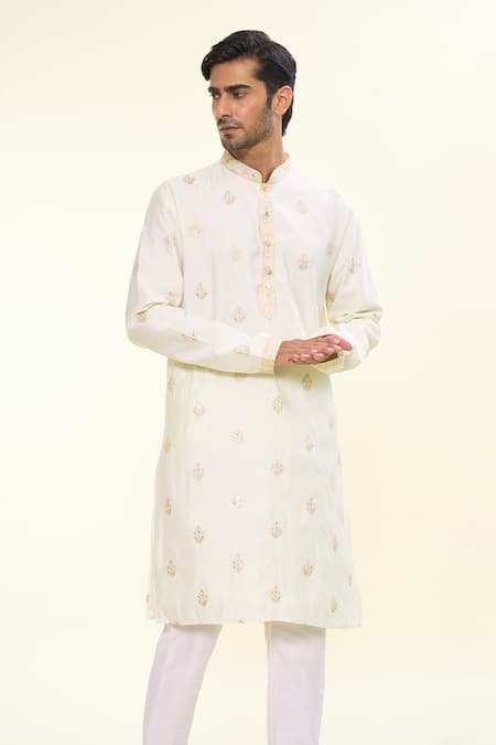 Arihant Rai Sinha Floral Thread Embroidered Kurta 