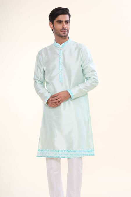 Arihant Rai Sinha Geometric Floral Embroidered Kurta 