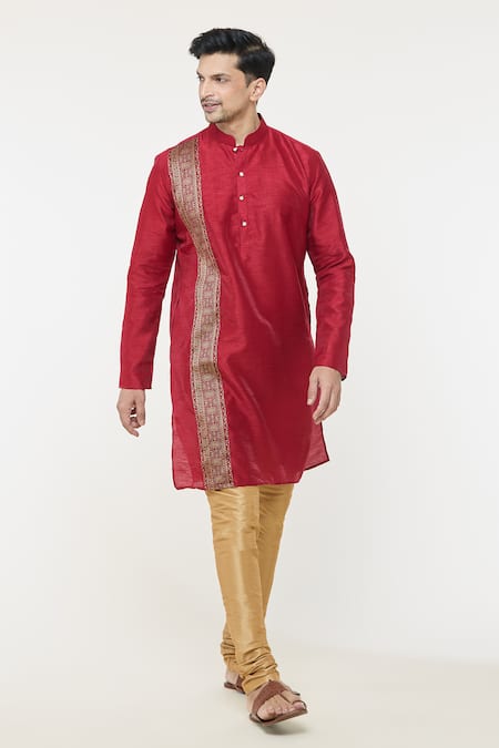 Arihant Rai Sinha Patchwork Kurta With Churidar 