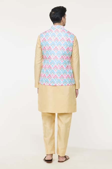 Arihant Rai Sinha Multi Color Chevron Nehru Jacket 