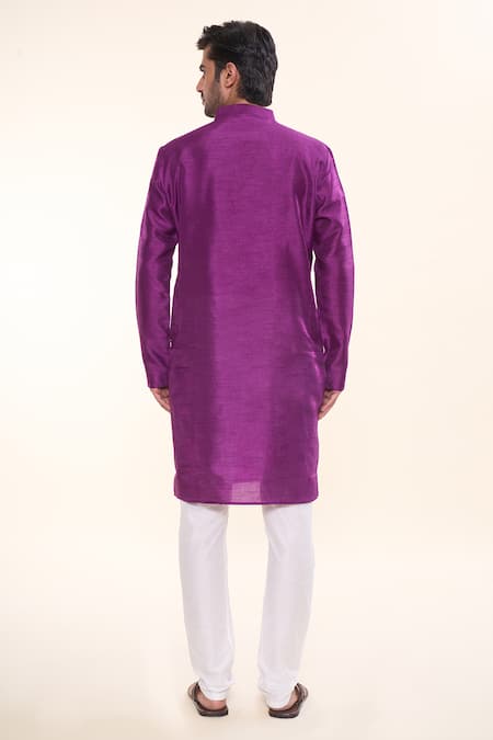 Arihant Rai Sinha Vine Patch Embroidered Kurta With Churidar 