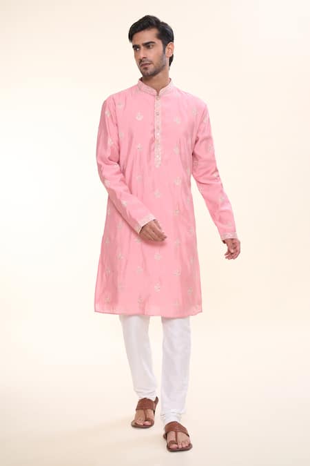 Arihant Rai Sinha Persian Crest Embroidered Kurta With Churidar 