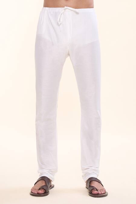 Arihant Rai Sinha_Blue , Satin Sequins, Embroidery Blossom Crest Kurta With Churidar _Online_at_Aza_Fashions