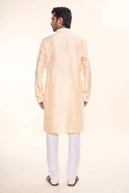 Arihant Rai Sinha Gullista Embroidered Border Kurta With Churidar 