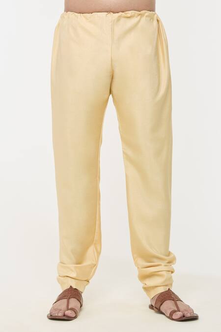 Buy Arihant Rai Sinha Yellow Jacquard, Silk Embroidery Floral Checkered Bundi Kurta Set Buy_Arihant Rai Sinha_Yellow Jacquard, Silk Embroidery Floral Checkered Bundi Kurta Set