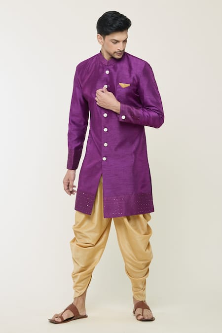 Arihant Rai Sinha Cuff Embroidered Sherwani Set 