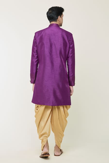 Arihant Rai Sinha Cuff Embroidered Sherwani Set 