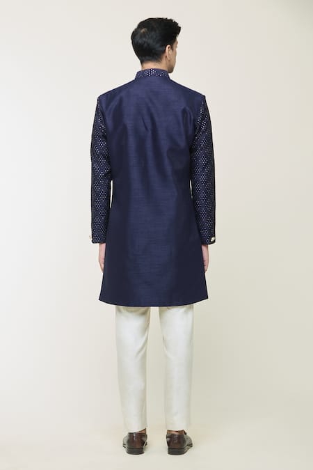 Arihant Rai Sinha Thread Woven Sherwani Set 