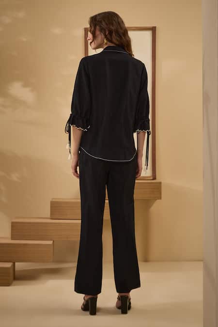 Label Deepika Nagpal Thread Embroidered Shirt & Pant 